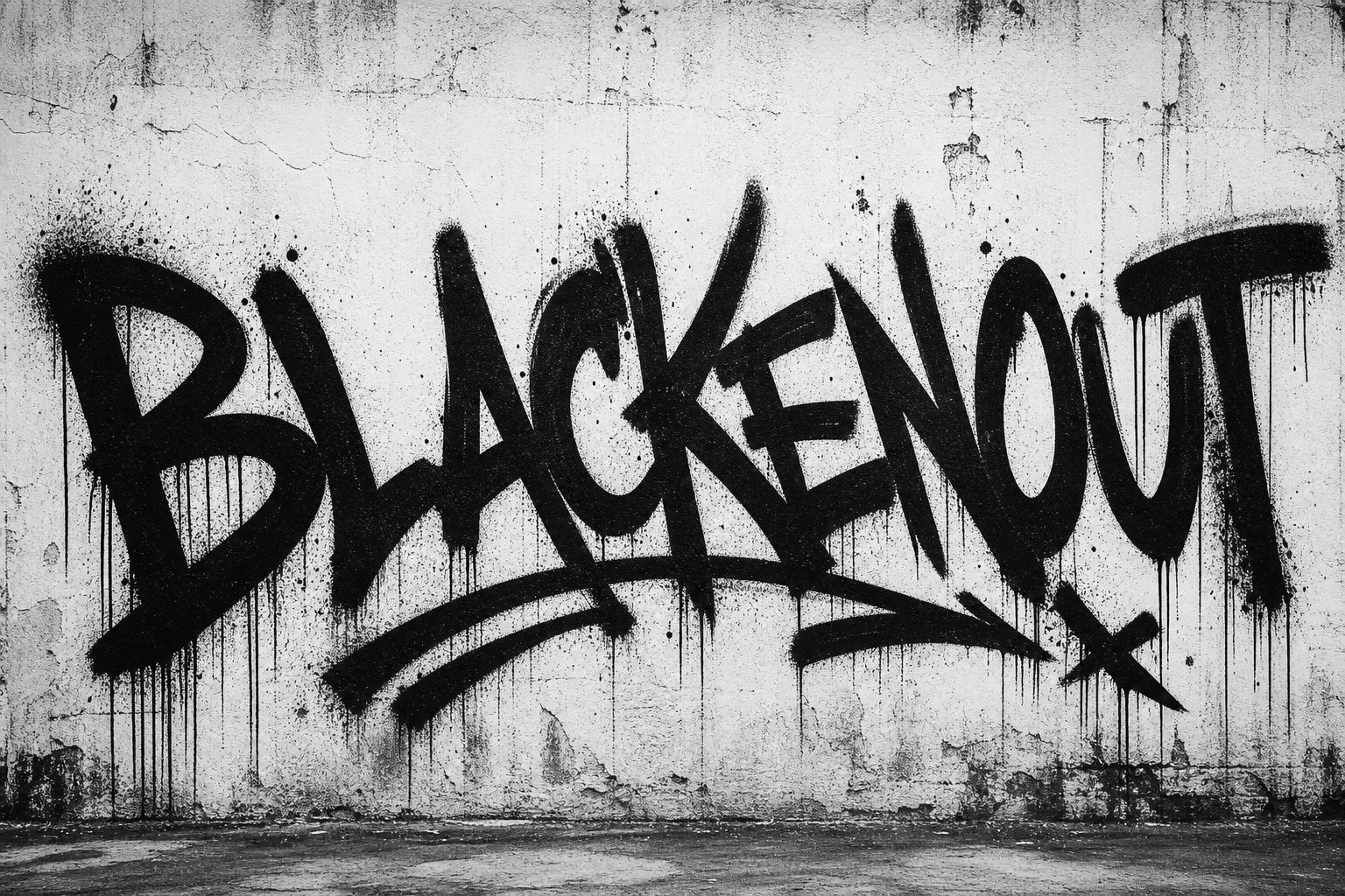BLACKENOUT graffiti art